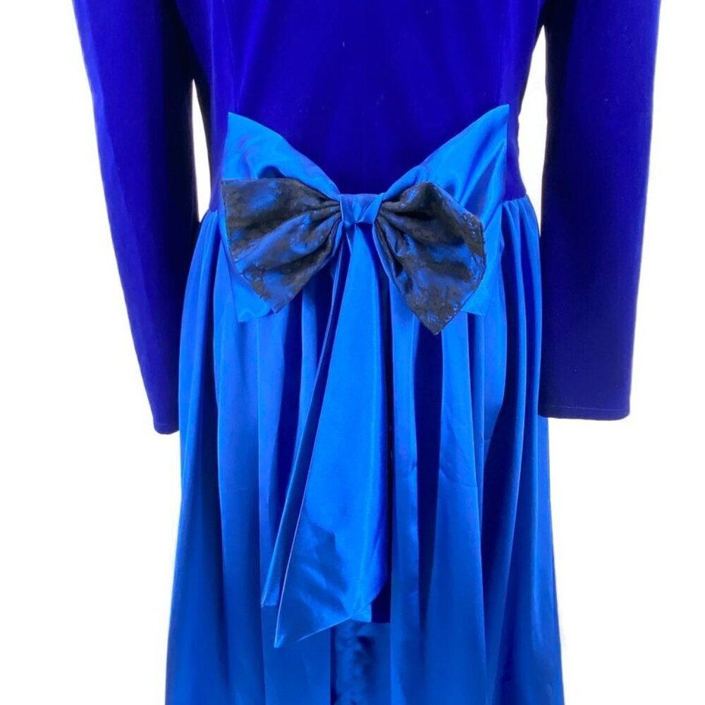 Von Lancelot Medieval Dress Satin Crushed Velvet Renaissance Cosplay Costume 18 - Picture 6 of 13